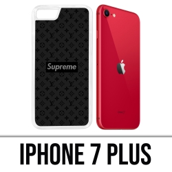 Coque iPhone 7 Plus - Supreme Vuitton Black