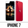 Custodia per iPhone 7 - Joker Batman in fiamme