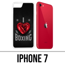 Coque iPhone 7 - I Love Boxing