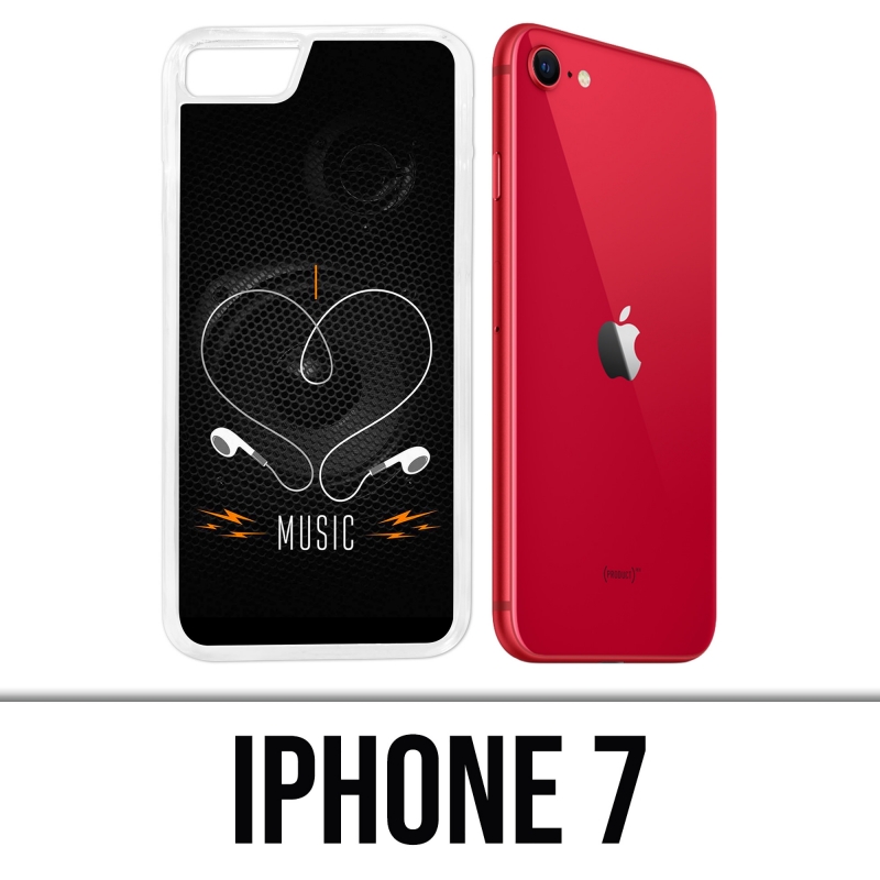 Coque iPhone 7 - I Love Music