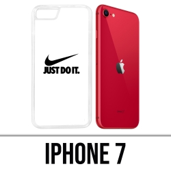 Coque iPhone 7 - Nike Just Do It Blanc