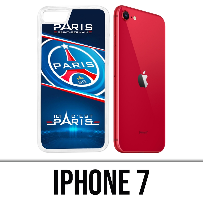 Coque iPhone 7 - PSG Ici Cest Paris