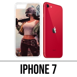 Coque iPhone 7 - PUBG Girl