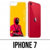 Custodia per iPhone 7 - Gioco di calamaro Soldato Cartoon