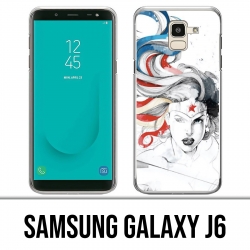 Carcasa Samsung Galaxy J6 - Diseño de Arte de la Mujer Maravilla