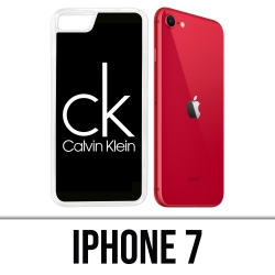 Custodia per iPhone 7 - Logo Calvin Klein nera