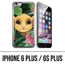 Coque iPhone 6 Plus / 6S Plus - Disney Simba Bebe Feuilles