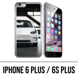 Carcasa para iPhone 6 Plus / 6S Plus - Tesla Model 3 Blanco