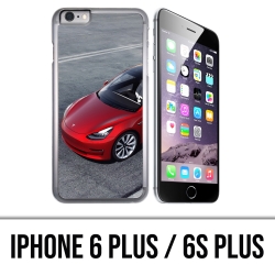 Custodia per iPhone 6 Plus / 6S Plus - Tesla Model 3 rossa