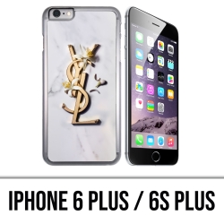 IPhone 6 Plus / 6S Plus case - YSL Yves Saint Laurent Marble Flowers