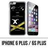 Funda para iPhone 6 Plus / 6S Plus - Blanco hueso con líneas cruzadas