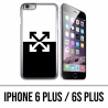 Custodia per iPhone 6 Plus / 6S Plus - Logo bianco sporco