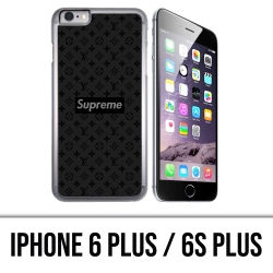 Coque iPhone 6 Plus / 6S Plus - Supreme Vuitton Black