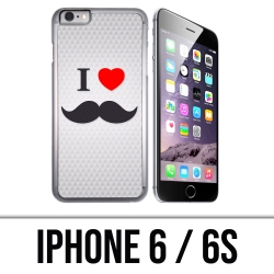 Coque iPhone 6 et 6S - I Love Moustache