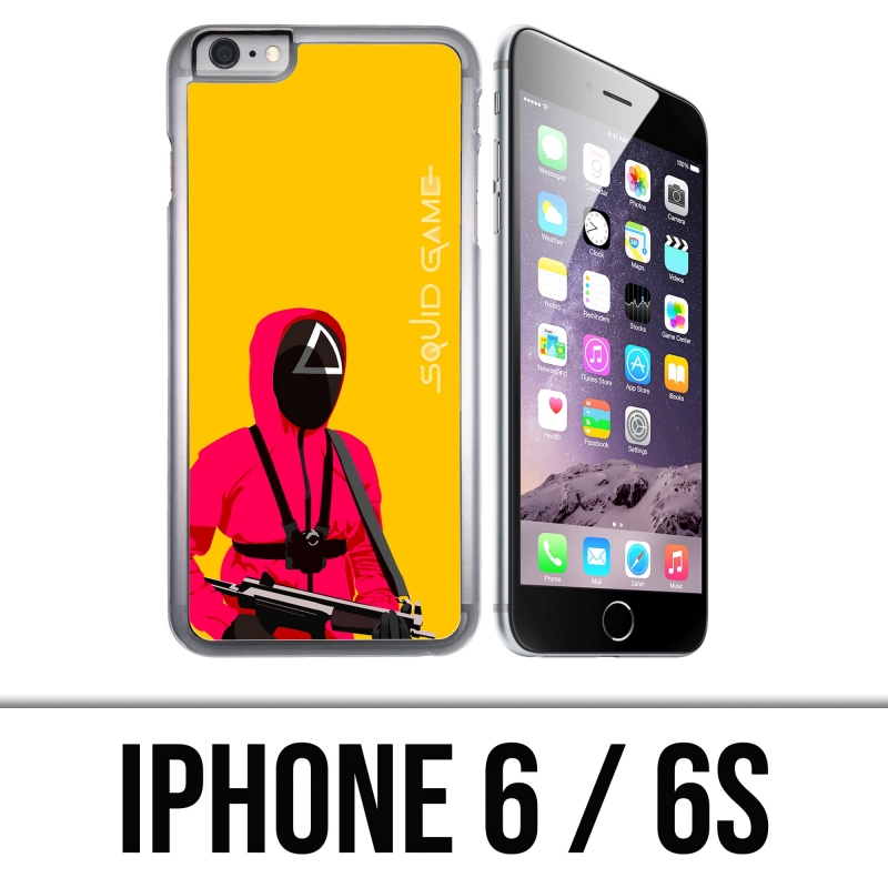 Coque iPhone 6 et 6S - Squid Game Soldat Cartoon