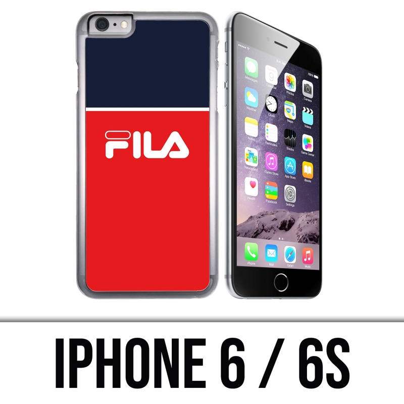 Coque iPhone 6 et 6S - Fila Bleu Rouge