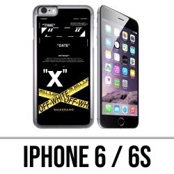 IPhone 6 und 6S Case - Off White Crossed Lines