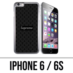 Custodia per iPhone 6 e 6S - Supreme Vuitton Nera