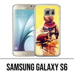 Samsung Galaxy S6 Hülle - Tierastronauten Katze