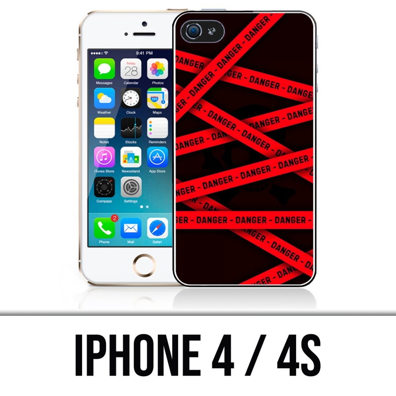 Carcasa para iPhone 4 y 4S - Advertencia de peligro