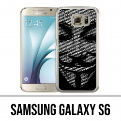 Coque Samsung Galaxy S6 - Anonymous 3D