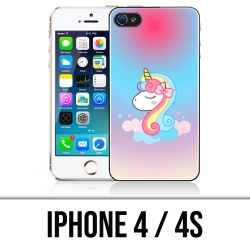 Coque iPhone 4 et 4S - Licorne Nuage