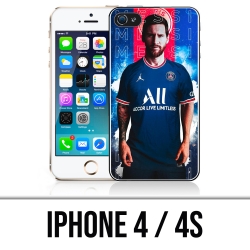 Coque iPhone 4 et 4S - Messi PSG