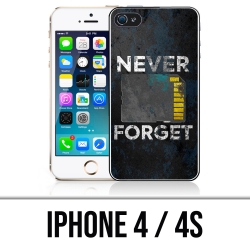 Coque iPhone 4 et 4S - Never Forget