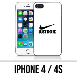 Coque iPhone 4 et 4S - Nike Just Do It Blanc