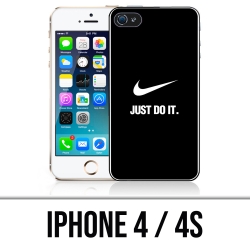 Coque iPhone 4 et 4S - Nike Just Do It Noir