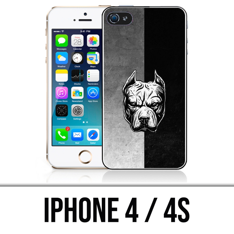 Coque iPhone 4 et 4S - Pitbull Art
