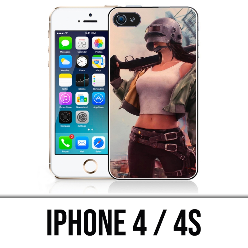 IPhone 4 and 4S case - PUBG Girl