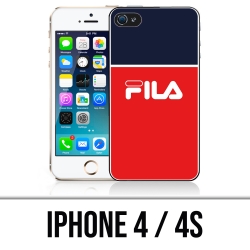 Coque iPhone 4 et 4S - Fila Bleu Rouge