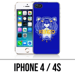 Coque iPhone 4 et 4S - Kenzo Tigre Bleu