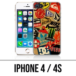 Coque iPhone 4 et 4S - Skate Logo Vintage