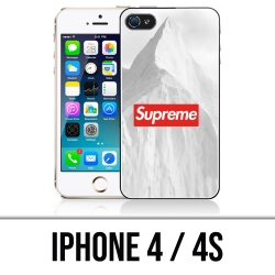 Coque iPhone 4 et 4S - Supreme Montagne Blanche