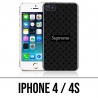 Custodia per iPhone 4 e 4S - Supreme Vuitton Nera