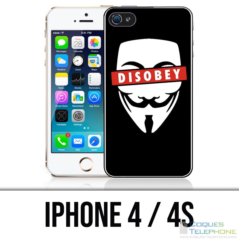 Custodia per iPhone 4 / 4S - Disobbedisci anonimo