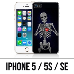 Coque iPhone 5, 5S et SE - Coeur Squelette