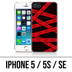 Carcasa para iPhone 5, 5S y SE - Advertencia de peligro