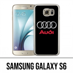 Custodia Samsung Galaxy S6 - Audi Logo in metallo