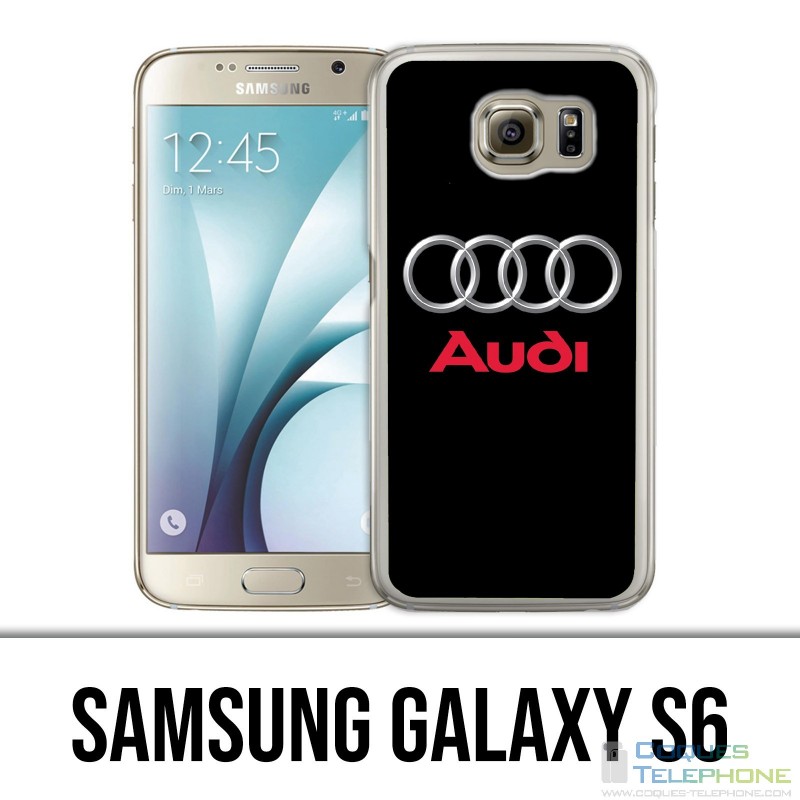 Carcasa Samsung Galaxy S6 - Audi Logo Metal