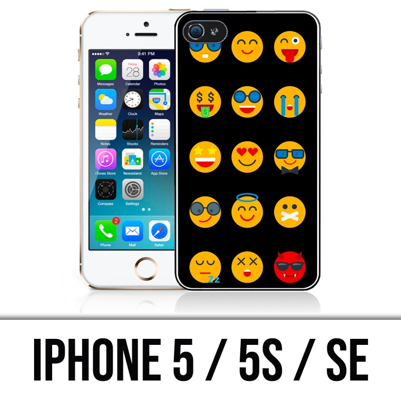 Cover iPhone 5, 5S e SE - Emoji