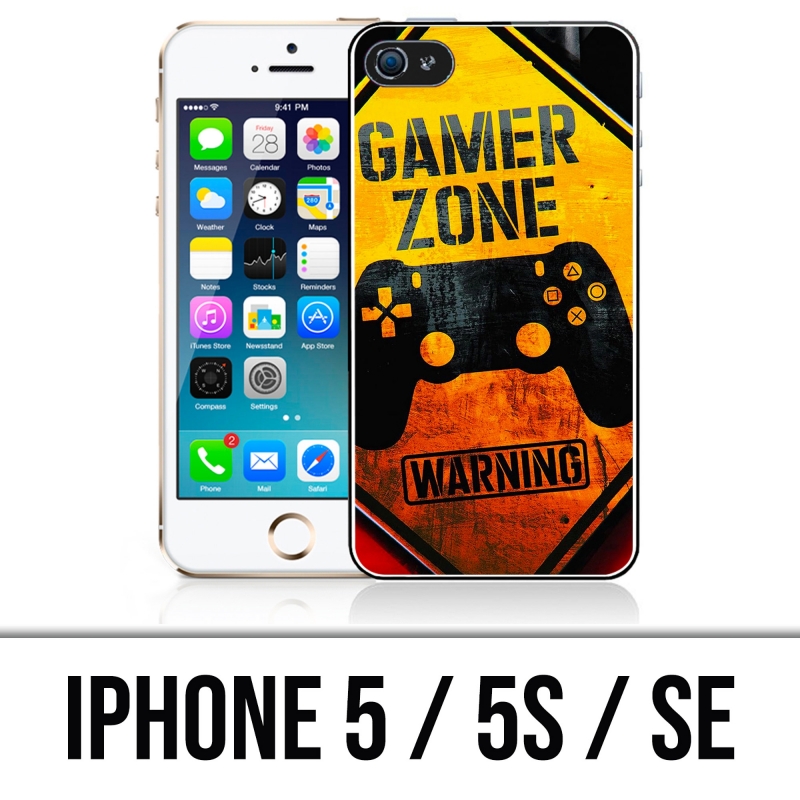 IPhone 5, 5S und SE Case - Gamer Zone Warning