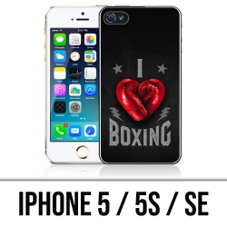 Cover iPhone 5, 5S e SE - Amo la boxe