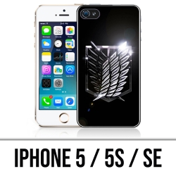 Coque iPhone 5, 5S et SE - Logo Attaque Des Titans