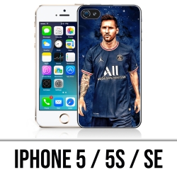 Coque iPhone 5, 5S et SE - Messi PSG Paris Splash