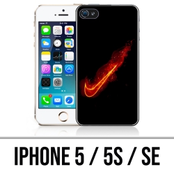 Coque iPhone 5, 5S et SE - Nike Feu