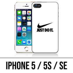 IPhone 5, 5S and SE case - Nike Just Do It White