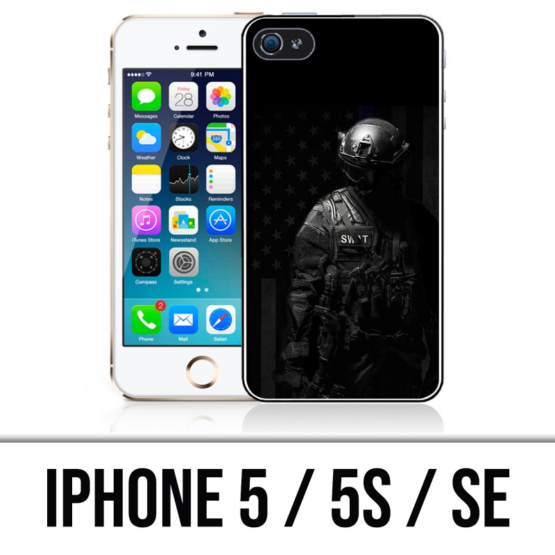 Carcasa para iPhone 5, 5S y SE - Swat Police Usa
